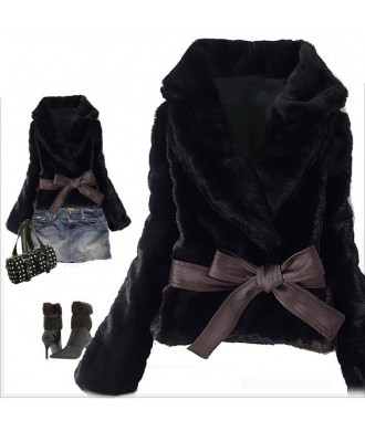 Полушубок "Fox Coat" (с поясом)
