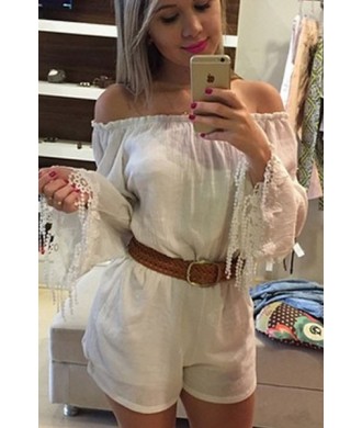 Комбинезон с поясом "Long-sleeve Romper"